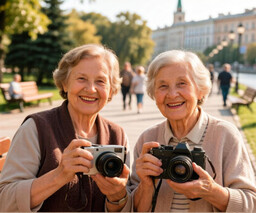 Фотоклуб для пенсионеров, 55+
Изучают основы фотографии, обсуждают свои работы и обучаются искусству фотографии